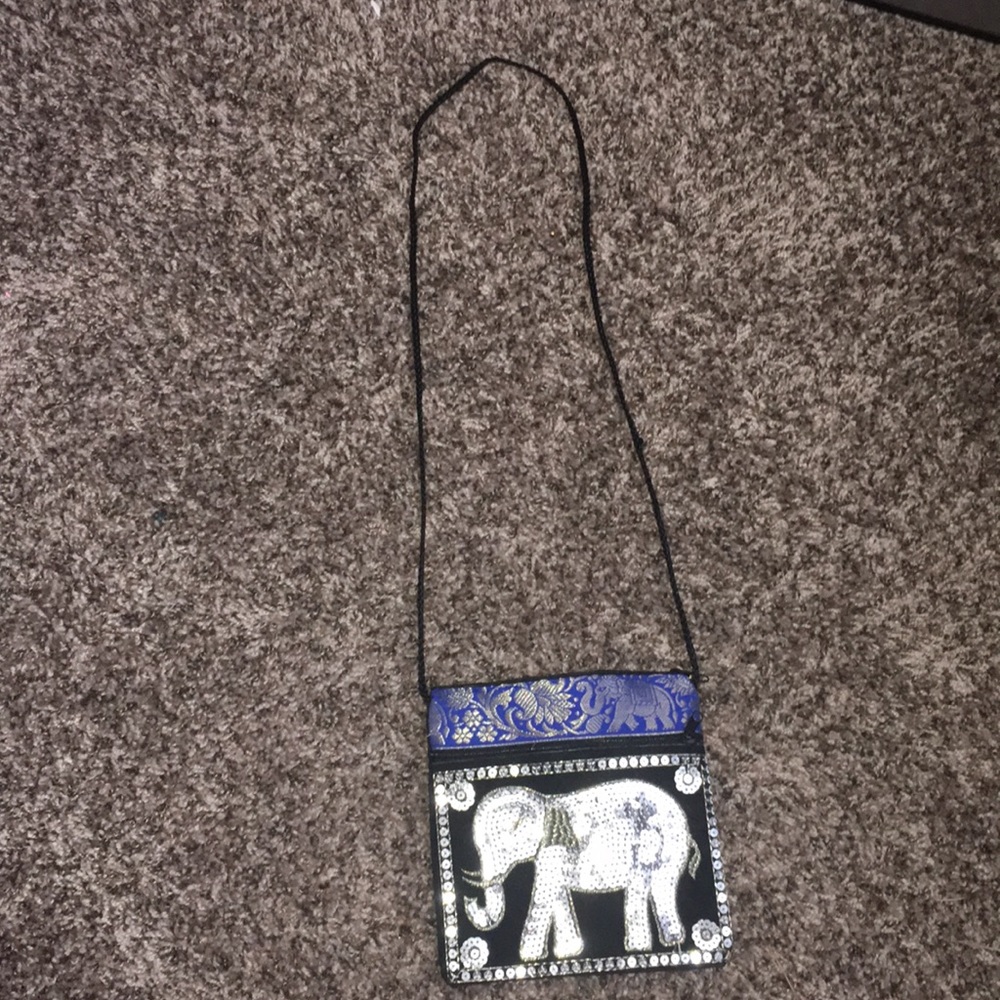 Sequin Elephant Purse